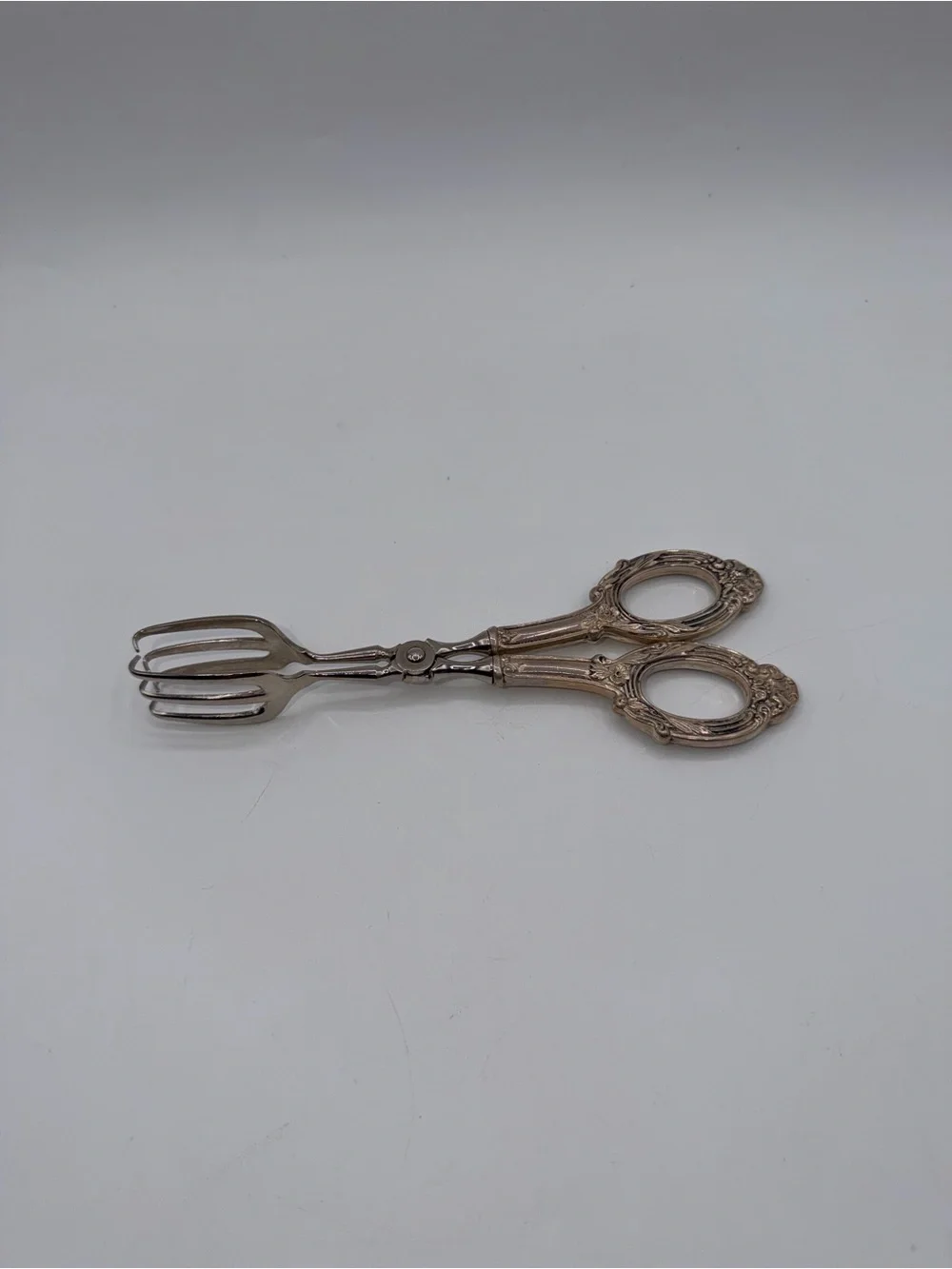 Vintage Sterling Silver Toast/Asparagus Tongs